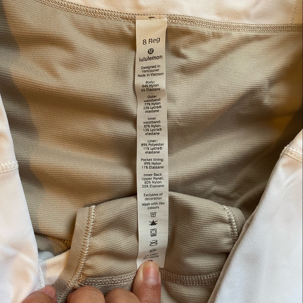 Never worn lululemon speed up short 2.5 inseam